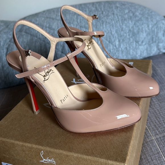 Brand new Nude Louboutin Me Pam 100 Patent - Picture 10 of 13